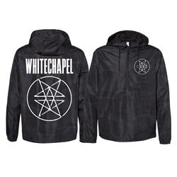 Double Pentagram Black Camo Pullover Windbreaker